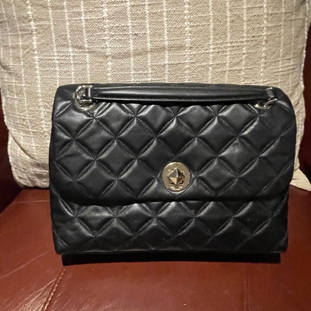 Kate spade ♠️ Elegant Black Quilted Handbag